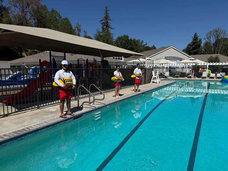 805 LifeGuard team on duty at a community lap pool